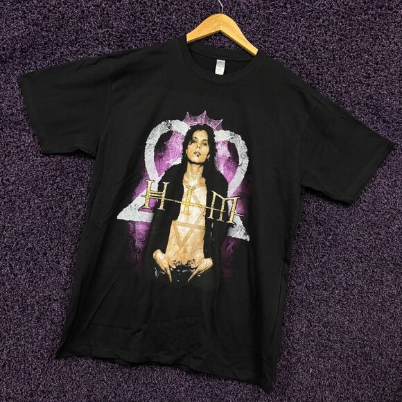 HIM Razorblade Romance Album Art Gothic Metal Band T-Shirt L - Picture 3 of 4